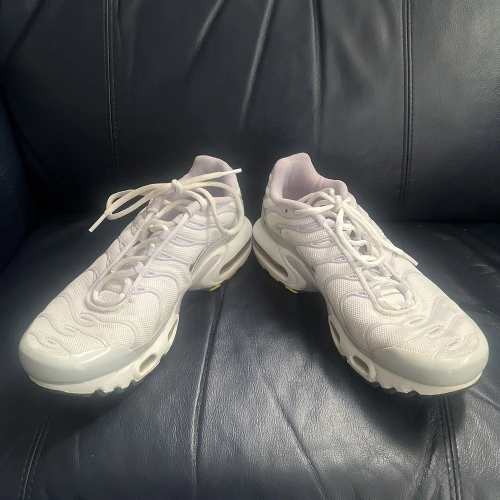 Y2K Urban Streetwear Nike Air Max Plus Girls Sneakers Purple Grey Size 6Y